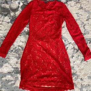 Express Red Lace Dress! ❤️